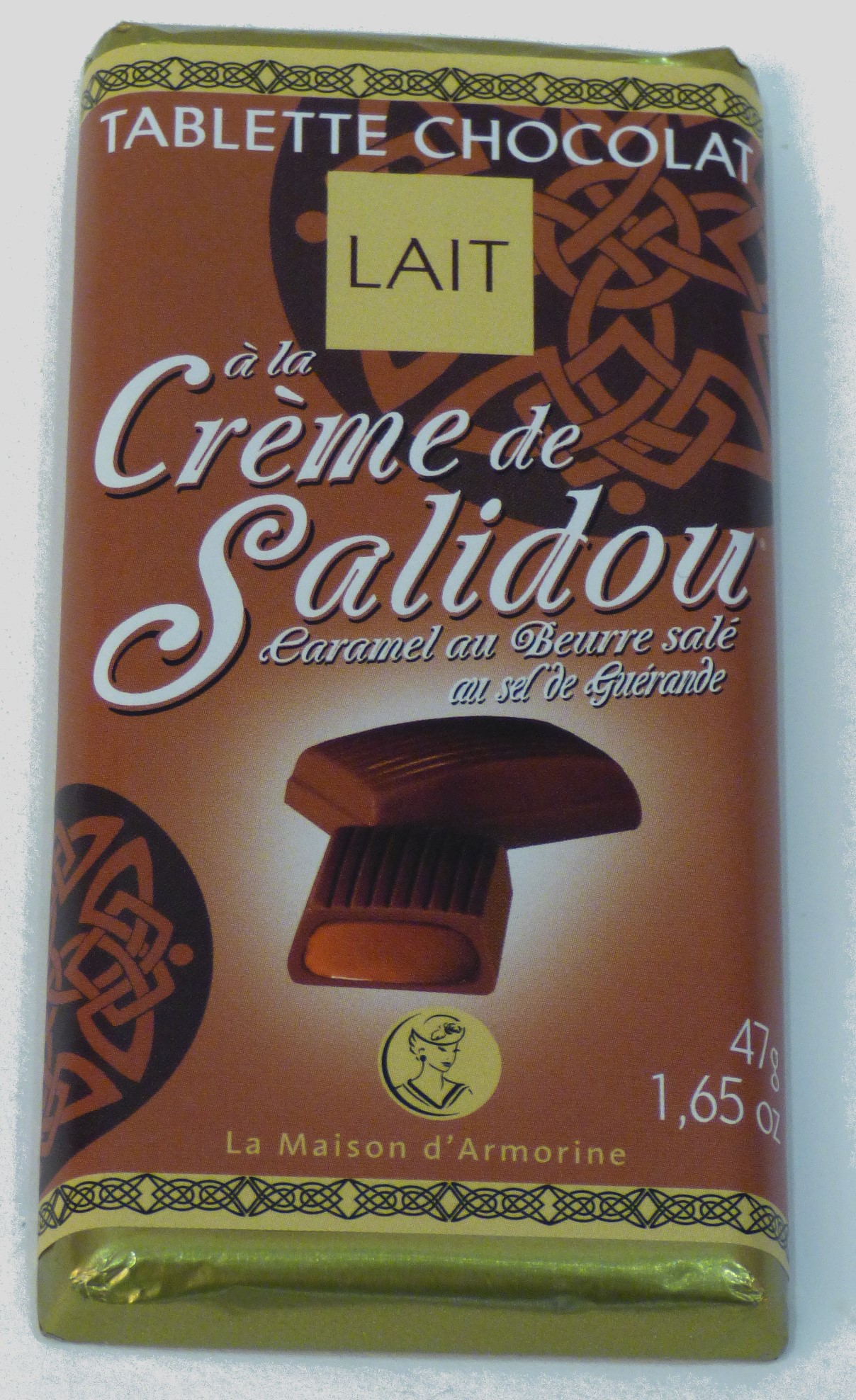 Mini Tablette Chocolat au Lait à la crème de Salidou - 100% Artisanale