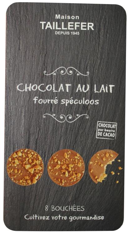 Tablette Bouchées au Chocolat Lait Fourré aux éclats de spéculoos