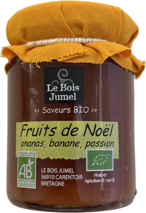 Confiture de Fruits de Noël Bio - Ananas, Banane, Passion