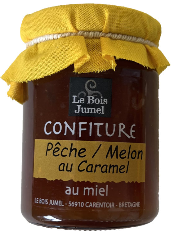Confiture Peche Melon Caramel et Miel, Bretagne, Quai 49